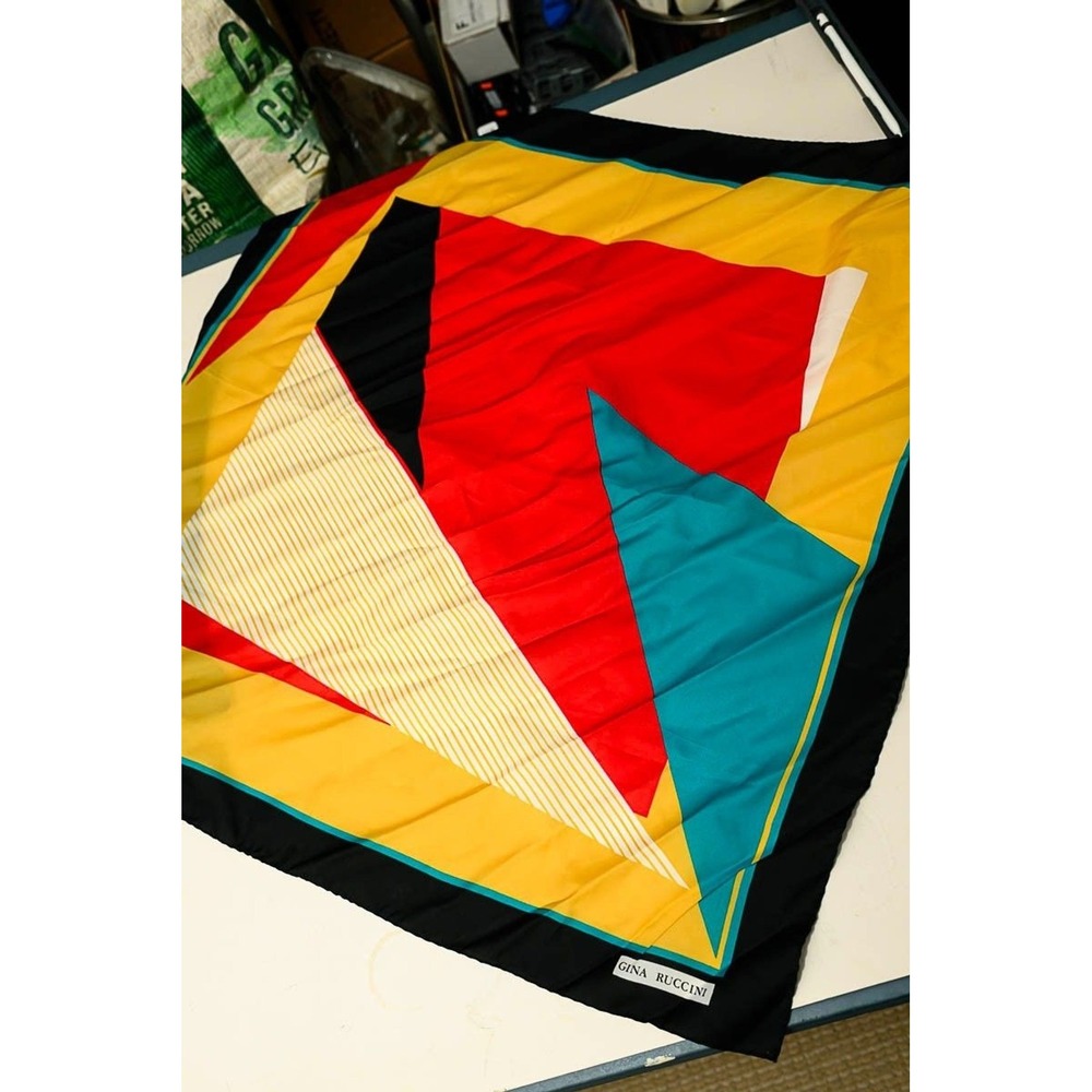 Gina Ruccini Scarf Abstract 30x30" Neck Rectangle